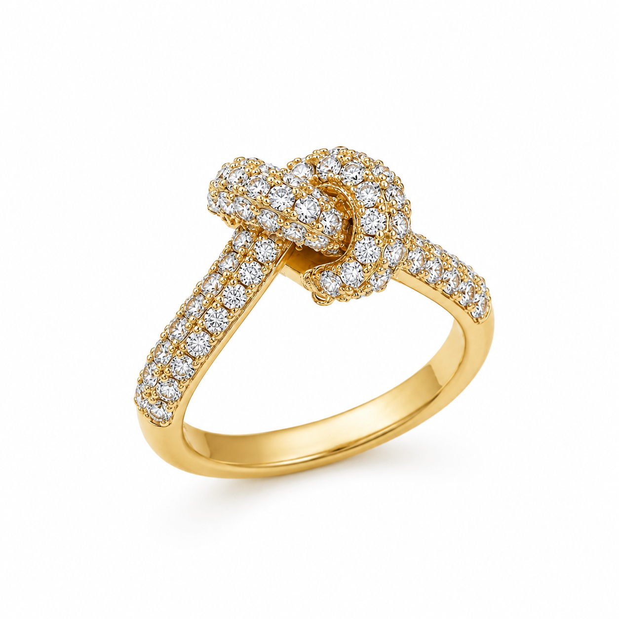 eternal knot – pave ring eternal knot – pave ring